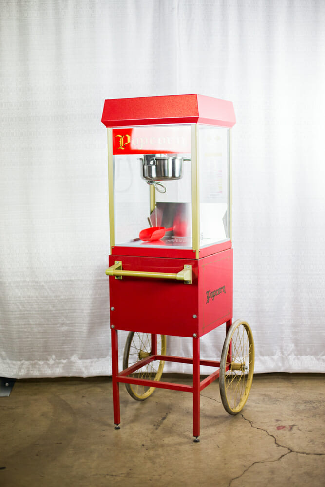 Popcorn Machine - Hire in Montgomery IL, Oswego IL, Aurora IL, Yorkville  IL, Plano IL, Naperville IL